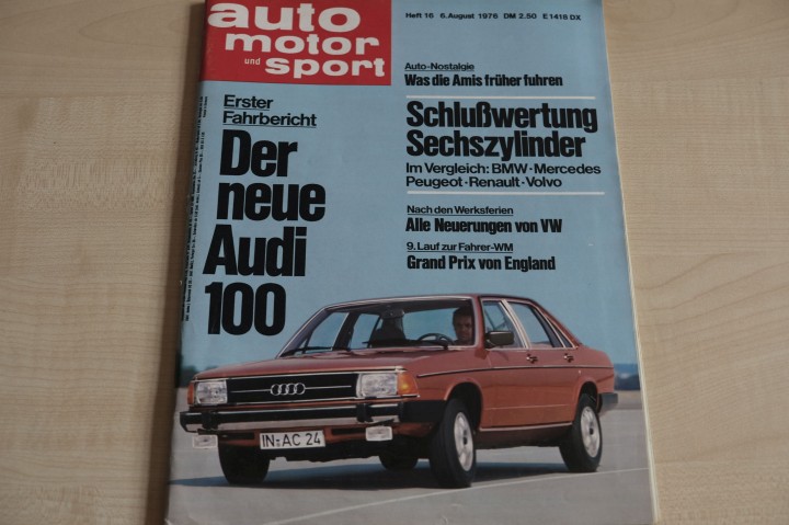 Deckblatt Auto Motor und Sport (16/1976)